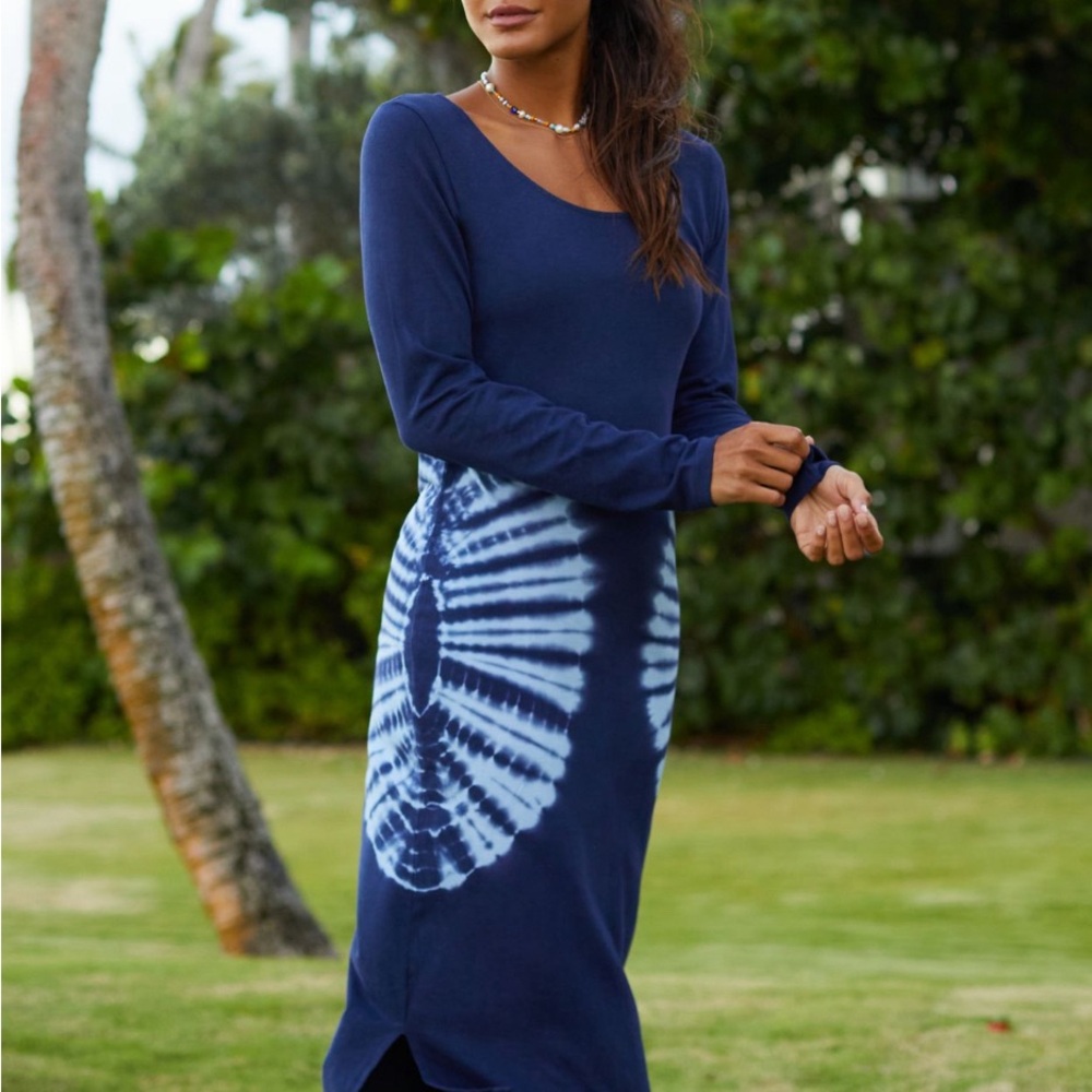 Tie dye midi dress